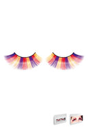 Purple-orange-yellow Glitter Eyelashes