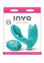 Inya Bump-n-grind Silicone Rechargeable Warming Vibrator With Remote Control - Teal