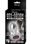 Ass-sation Remote Control Rechargeable Vibrating Metal Anal Plug - Silver